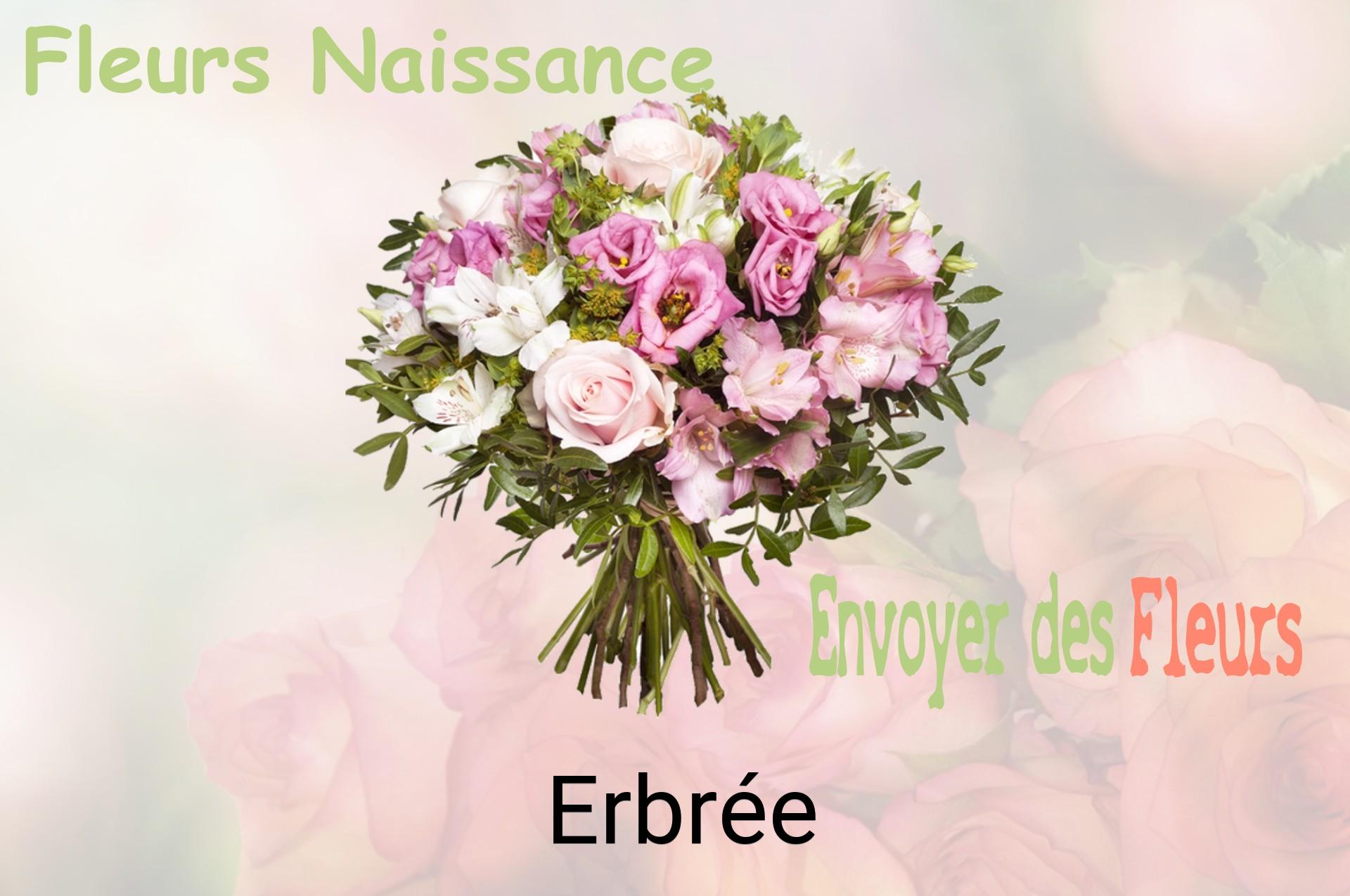 Bouquet de fleurs de naissance livré à Erbrée
